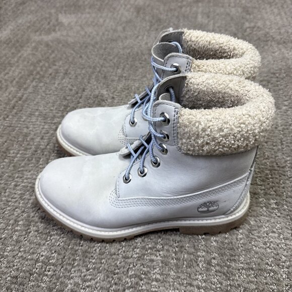 Timberland Premium Boots Gray Women’s Size 6 - Picture 2 of 12